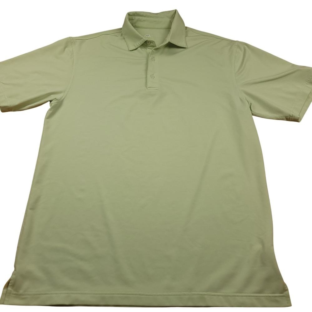 Onward Reserve Mens Performance Polo Shirt Light Green Size L Golf - ISSUE